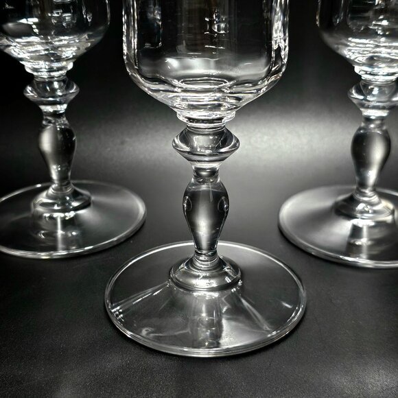 3 Mikasa Jamestown Iced Tea Glasses 8" clear crystal optic glasses Austria flaw - Picture 4 of 9